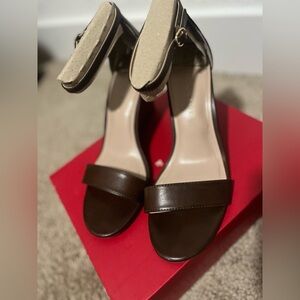 Kelly & Katie Brown Leather Wedge size 10